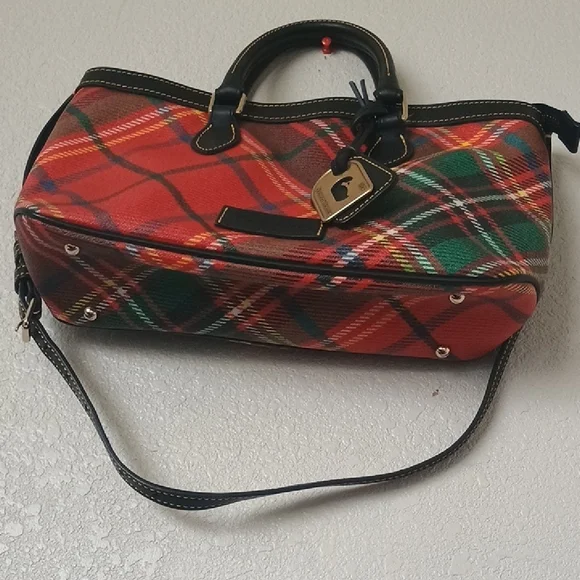 Dooney & Bourke Red and Black Satchel - Picture 4 of 11